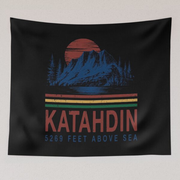 Item preview, Katahdin Maine Mountain Hiking Vintage designed and sold by Michaeltien.