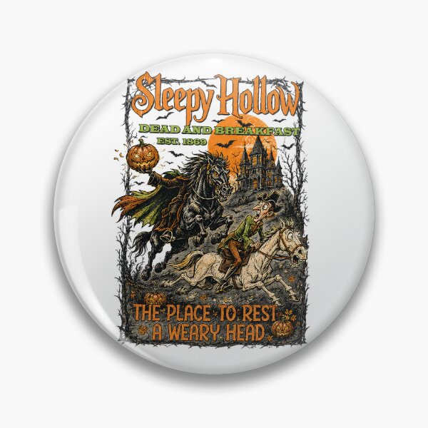 Item preview, Sleepy Hollow Dead and Breakfast The Place To Rest A Weary Head Spooky Halloween designed and sold by Unique personality⭐⭐⭐⭐⭐.