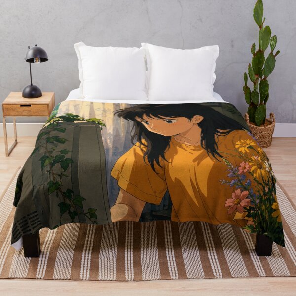 Item preview, Lofi Study Girl: Botanical Desk designed and sold by bapupa.