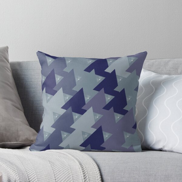 Item preview, Layered Triangle Mosaic Misty Indigo designed and sold by TexSta.