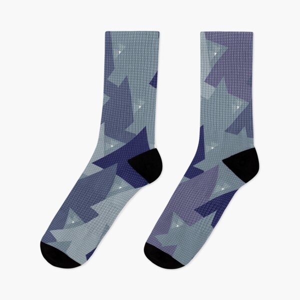 Item preview, Layered Triangle Mosaic Misty Indigo designed and sold by TexSta.