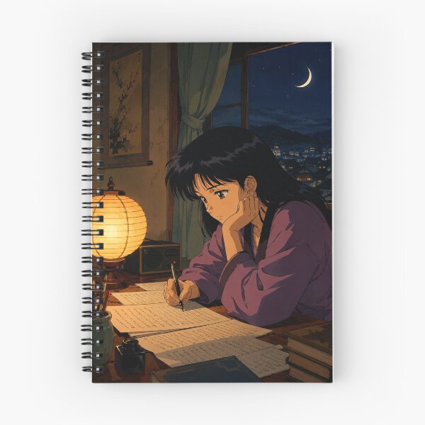 Item preview, Lofi Study Girl: Midnight Lantern Glow designed and sold by bapupa.
