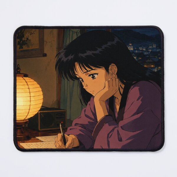 Item preview, Lofi Study Girl: Midnight Lantern Glow designed and sold by bapupa.