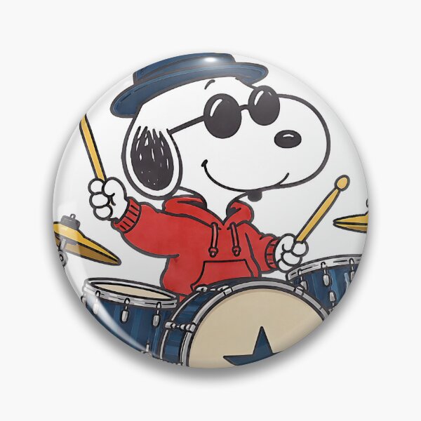 Item preview, Snoopy Drummer Jazz Band Music designed and sold by FlutterDtealArt.