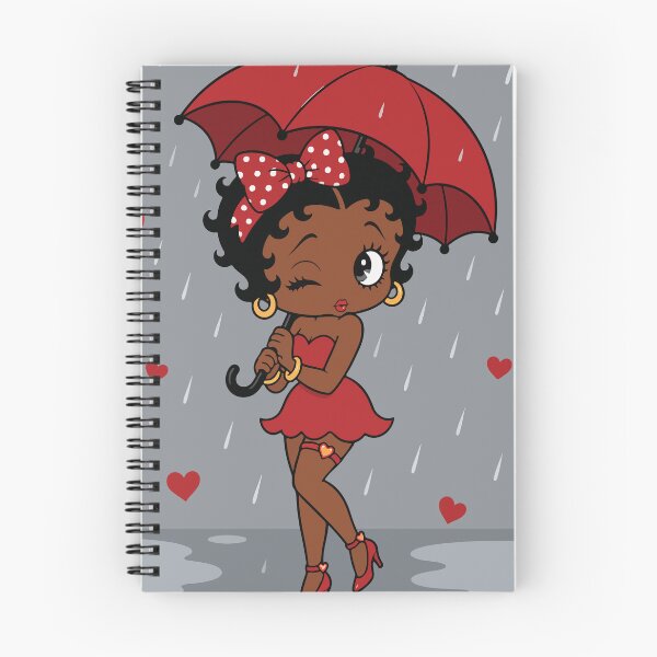 Item preview, Vintage Betty Boop Rainy Day Heart Rain designed and sold by BrownHorse90s.