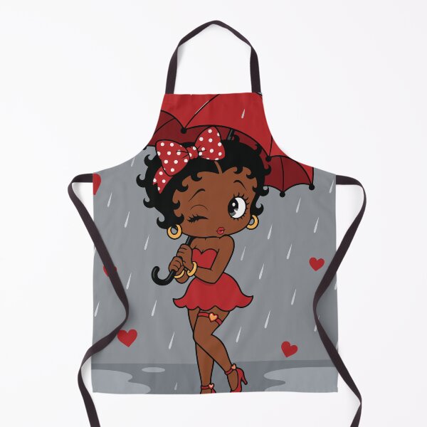 Item preview, Vintage Betty Boop Rainy Day Heart Rain designed and sold by BrownHorse90s.