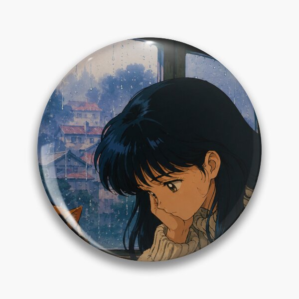 Item preview, Lofi Study Girl: Rainy Window Nook designed and sold by bapupa.