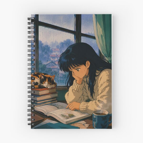 Item preview, Lofi Study Girl: Rainy Window Nook designed and sold by bapupa.
