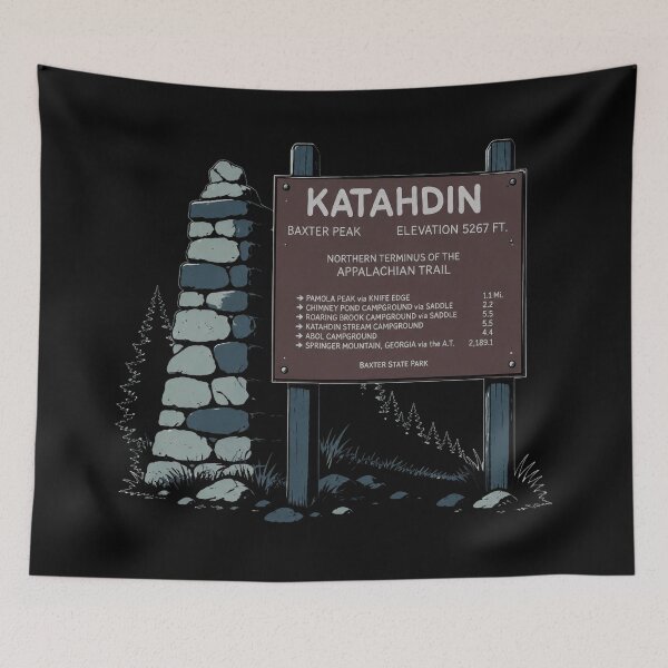 Item preview, At Northern Terminus Mount Katahdin Vintage designed and sold by Michaeltien.