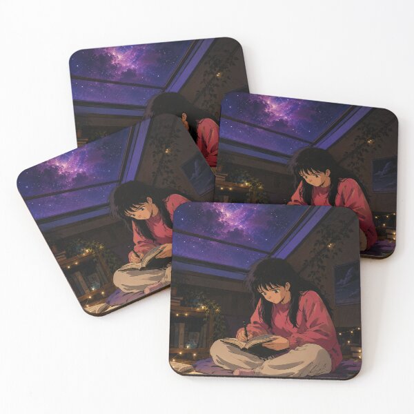Item preview, Lofi Study Girl: Starlit Attic designed and sold by bapupa.