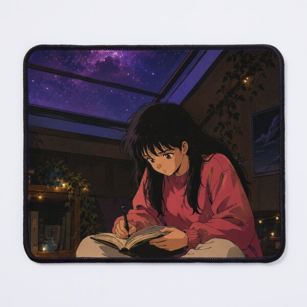 Item preview, Lofi Study Girl: Starlit Attic designed and sold by bapupa.