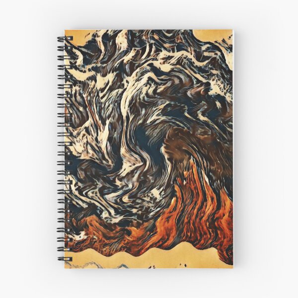 Item preview, Ember Tide – Fiery Black and Orange Abstract designed and sold by Absractshop4942.