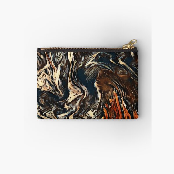 Item preview, Ember Tide – Fiery Black and Orange Abstract designed and sold by Absractshop4942.