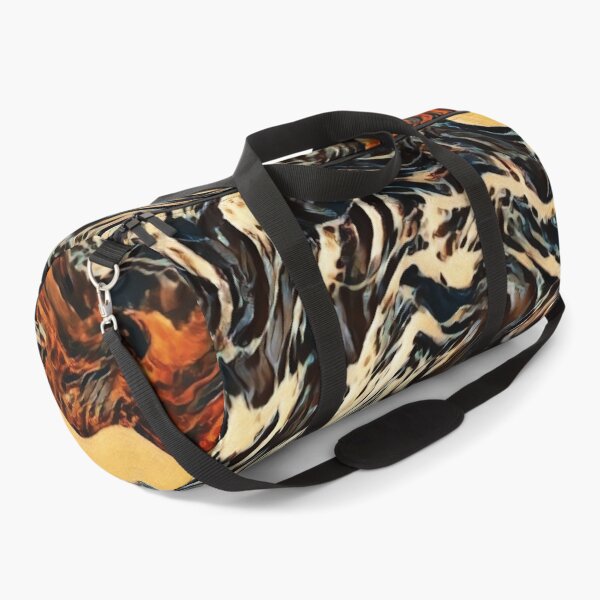 Item preview, Ember Tide – Fiery Black and Orange Abstract designed and sold by Absractshop4942.