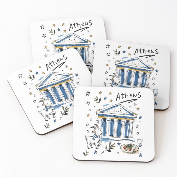 Item preview, Cute Parthenon Athens Doodle Art v2 designed and sold by RamyGallery.
