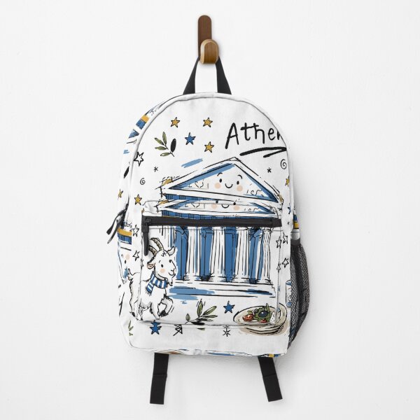 Artikelvorschau, Niedliche Parthenon-Athen-Doodle-Kunst v2 entworfen und verkauft von RamyGallery.