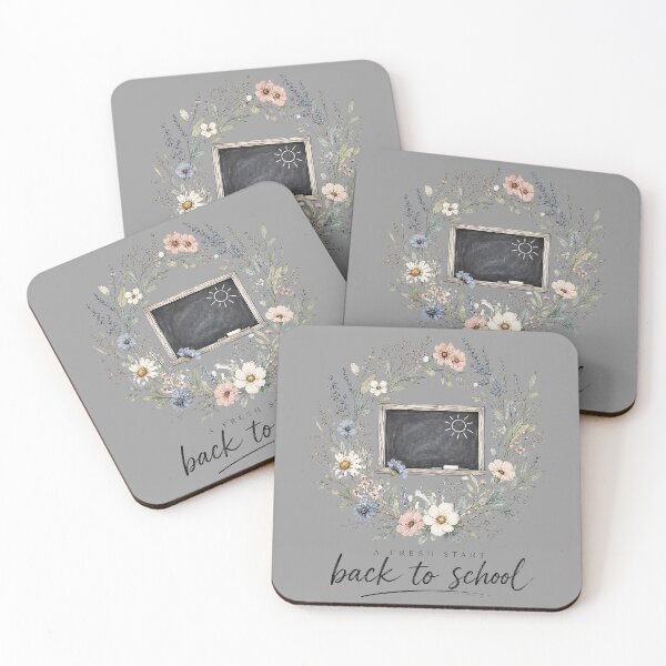 Item preview, A Fresh Start Floral Chalkboard Back to School  designed and sold by MOCH- ART.