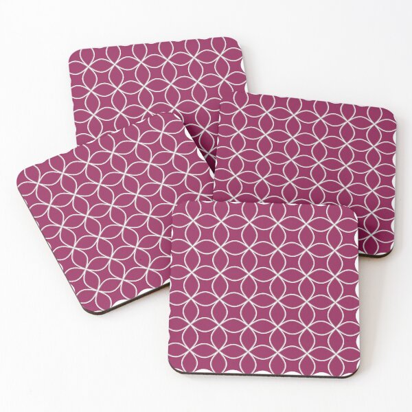 Item preview, Burgundy Quatrefoil Geometric Pattern designed and sold by photossmirnov.