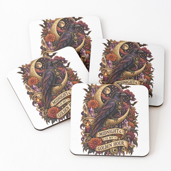 Item preview, Midnight Is My Golden Hour Celestial Raven designed and sold by KireVeronica.