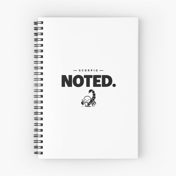 Item preview, Scorpio – Noted. designed and sold by NormalEnough.