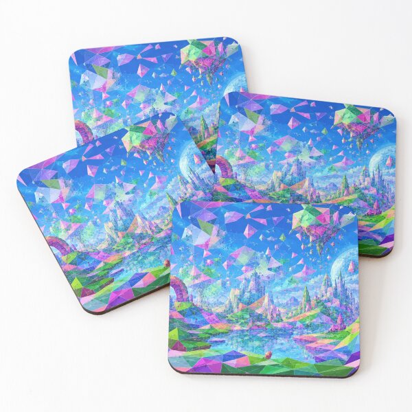 Item preview, Shimmering polygonal dreamscape designed and sold by Sigtrix.