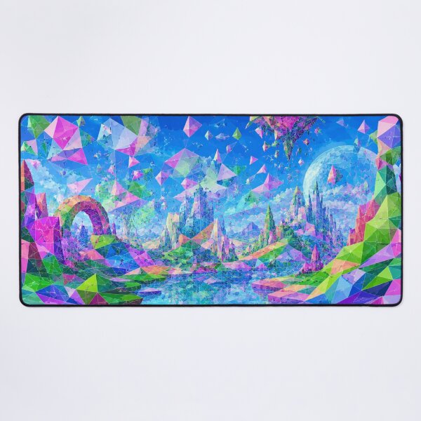 Item preview, Shimmering polygonal dreamscape designed and sold by Sigtrix.