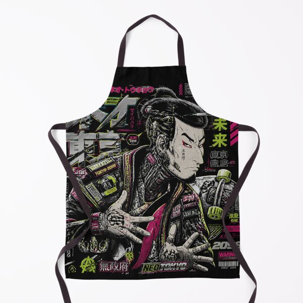 Item preview, Kabuki Neo Tokyo 2099 Cyberpunk Samurai Warrior | Japanese Streetwear | Futuristic Tokyo | Neon Japan | Manga Anime | Ukiyo-e Art | Y2K Techwear | Samurai Mask | Japanese Culture | Urban Street Art designed and sold by RhymeArc.