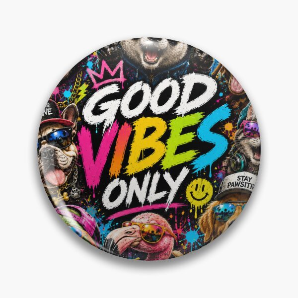 Item preview, Funny Animals Good Vibes Only – Colorful Animal Party designed and sold by Molli98.