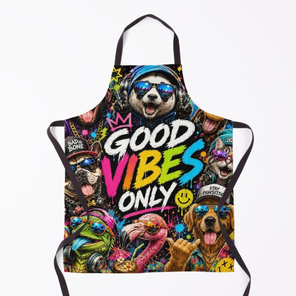 Item preview, Funny Animals Good Vibes Only – Colorful Animal Party designed and sold by Molli98.