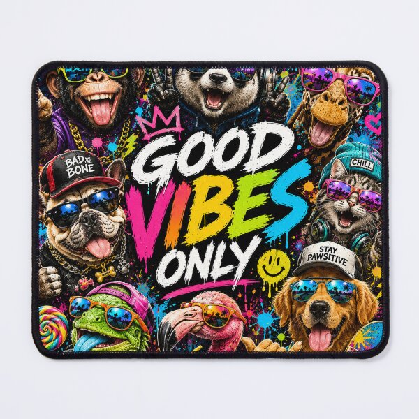 Item preview, Funny Animals Good Vibes Only – Colorful Animal Party designed and sold by Molli98.