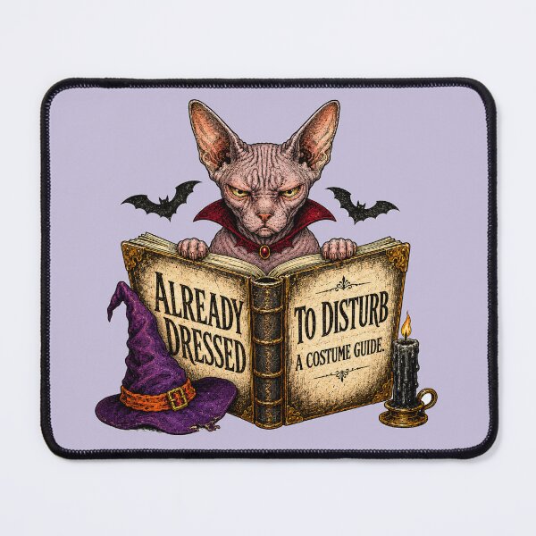 Item preview, Funny Vintage Sphynx Vampire Halloween Cat Costume designed and sold by Gentlestate.