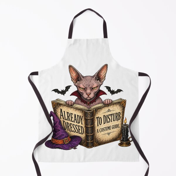 Item preview, Funny Vintage Sphynx Vampire Halloween Cat Costume designed and sold by Gentlestate.