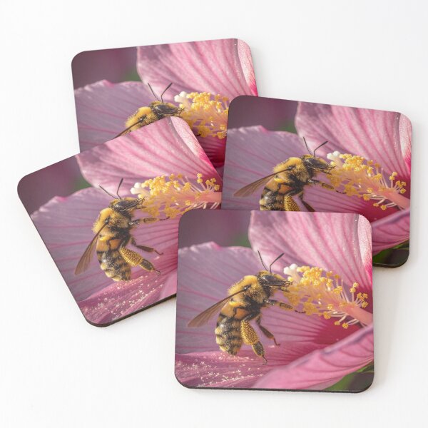 Item preview, Vibrant Pink Botanical Bee designed and sold by Honali.