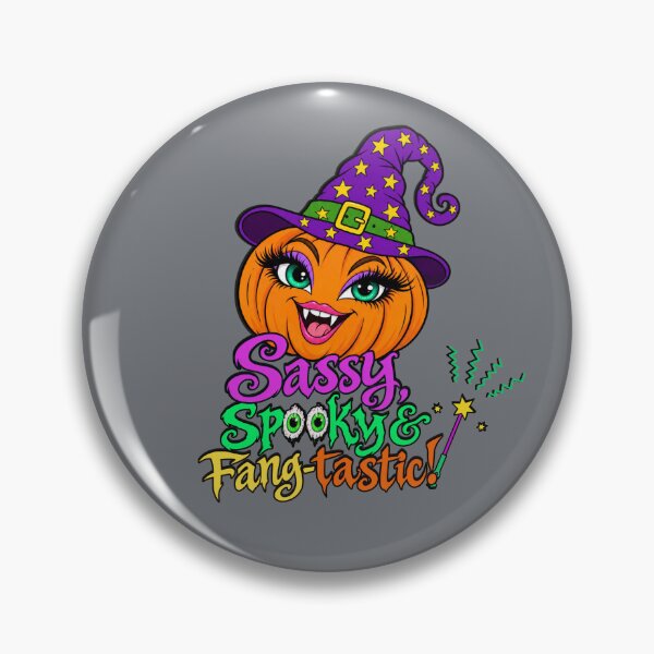 Item preview, Sassy, Spooky & Fang-tastic! – Cute Vampire Pumpkin Halloween Shirt designed and sold by Aimetoi.