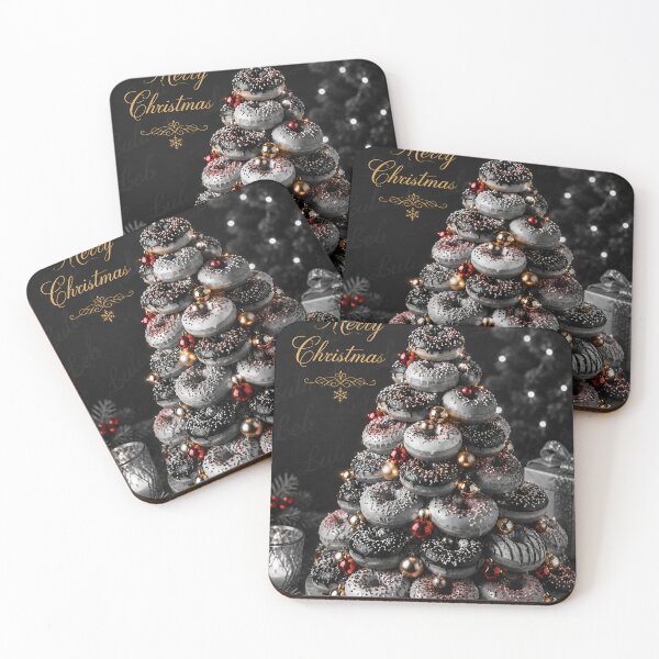 Item preview, Merry Christmas -  Donut Tree Selective color  designed and sold by LuluLeb.