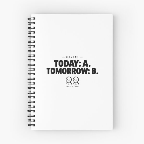 Item preview, Gemini – Today A. Tomorrow B. designed and sold by NormalEnough.