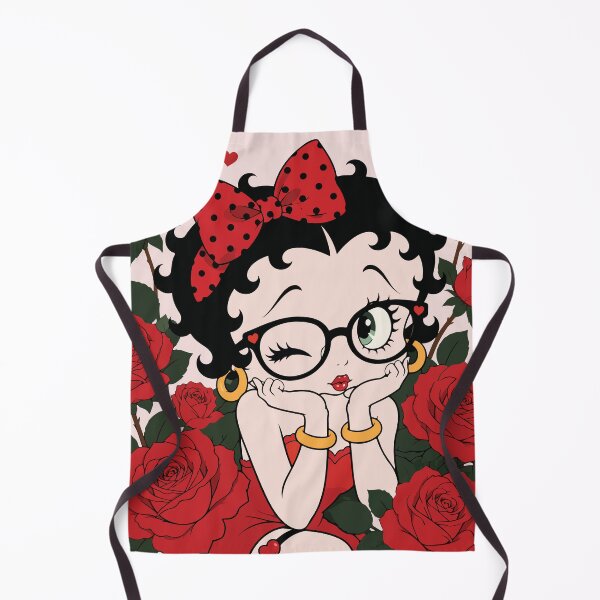 Item preview, Betty Boop Red Roses & Glasses Vintage Pinup designed and sold by BrownHorse90s.