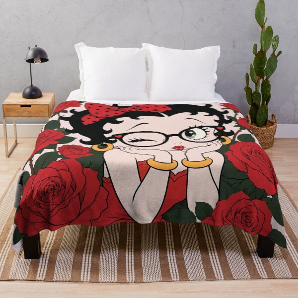 Item preview, Betty Boop Red Roses & Glasses Vintage Pinup designed and sold by BrownHorse90s.