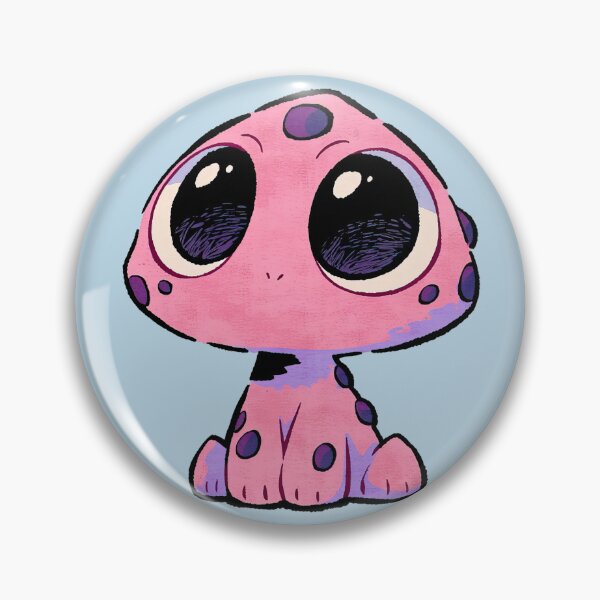 Item preview, Cute Pink Kawaii Alien Mushroom Creature designed and sold by jianina-alondra.