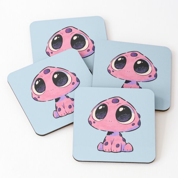 Item preview, Cute Pink Kawaii Alien Mushroom Creature designed and sold by jianina-alondra.