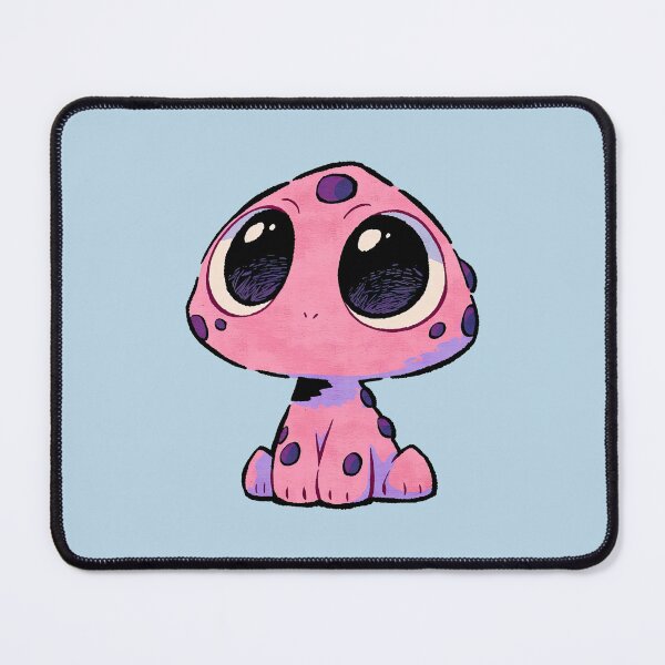 Item preview, Cute Pink Kawaii Alien Mushroom Creature designed and sold by jianina-alondra.