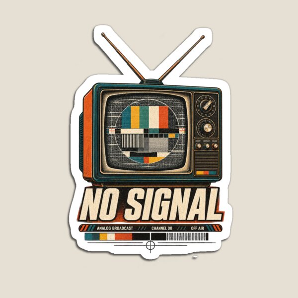 Item preview, No Signal Retro TV Vintage Analog Design designed and sold by PotatoMarket.