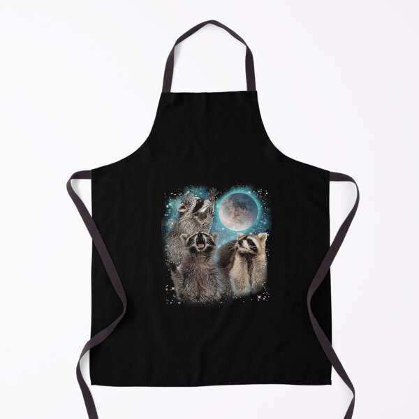 Item preview, 3 Racoon Moon Howling Raccoon Head Funny designed and sold by sheneciasaunde.