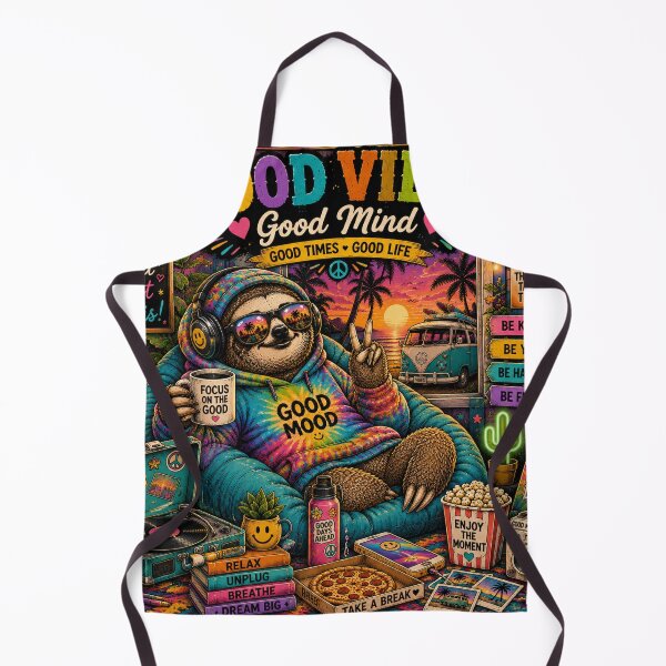 Item preview, Good Vibes Good Mind – Colorful Sloth Chill Life designed and sold by Molli98.