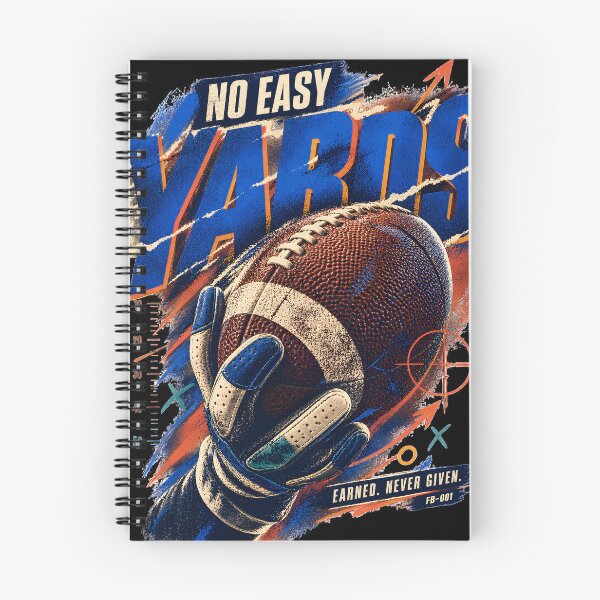Item preview, No Easy Yards Vintage American Football Graphic designed and sold by moderntshirt1.