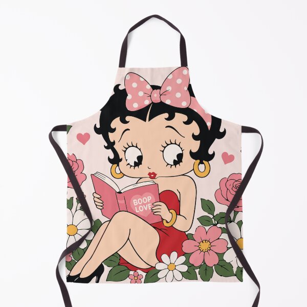 Item preview, Betty Boop Reading Love Book Floral Garden designed and sold by BrownHorse90s.