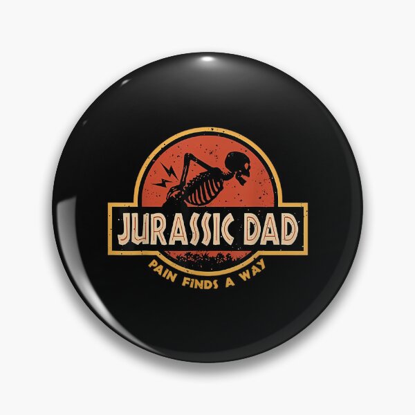 Item preview, Jurassic Dad Pain Finds A Way Funny Skeleton Back Pain designed and sold by Newfacedesi.