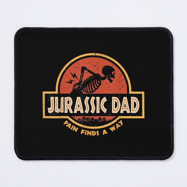 Item preview, Jurassic Dad Pain Finds A Way Funny Skeleton Back Pain designed and sold by Newfacedesi.