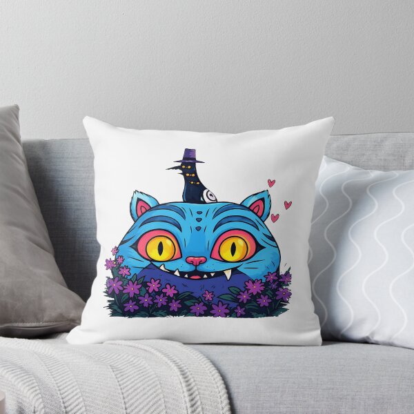 Item preview, Cute Blue Witch Cat With Magical Halloween Vibes designed and sold by MichaelWa20982.