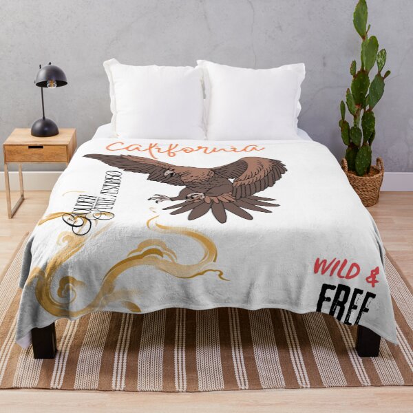 Item preview, California Golden State Eagle Wild and Free Vintage Design designed and sold by NourArtCorner.